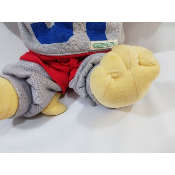 Cabbage Patch Kids Koosas Cat 14in Plush Doll Sweats Red Gray 1983 CPK Outfit - Picture 6 of 10